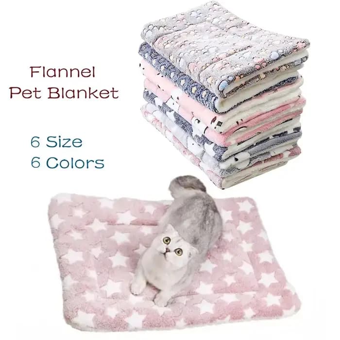 Tapis pour animaux de compagnie en flanelle, lit pour chien et chat, tapis de couchage épais, couver