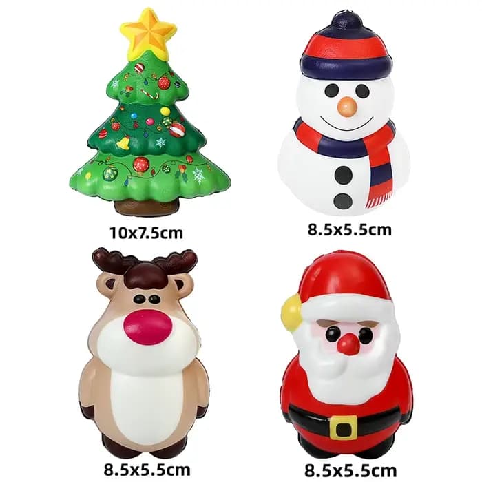 Jouet anti-Stress de noël, arbre de noël, jouet rebondissant à presser, cadeau du nouvel an, décorat