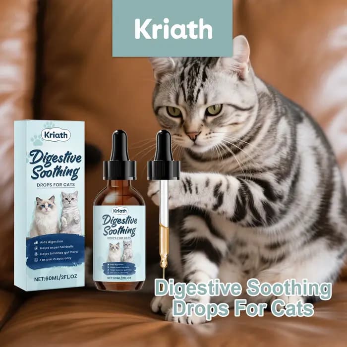 Gouttes apaisantes pour la digestion des chats, réduisent les urinations fréquentes, stimulent l'abs