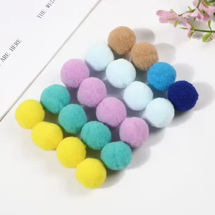 Boule en peluche pour chat, jouet à mâcher, coloré et interactif