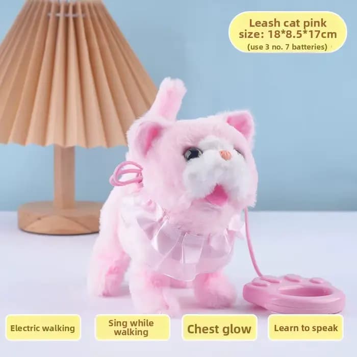 Jouet Électrique Interactif pour Chat, Enregistrable, qui Marche et Abaie, Simulation de Chasse à la