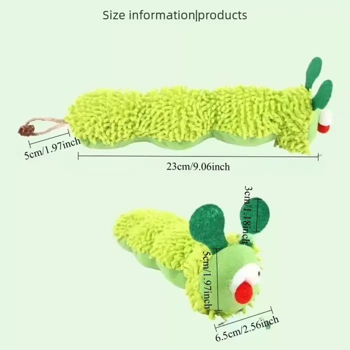 Jouet à mâcher au catnip pour chat, jouet en peluche interactif et amusant pour chat, jouet sonore p