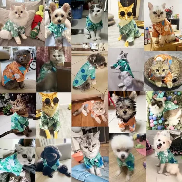 Chemise d'été pour chien de compagnie, Style hawaïen, vêtements pour animaux de compagnie, Cool et f