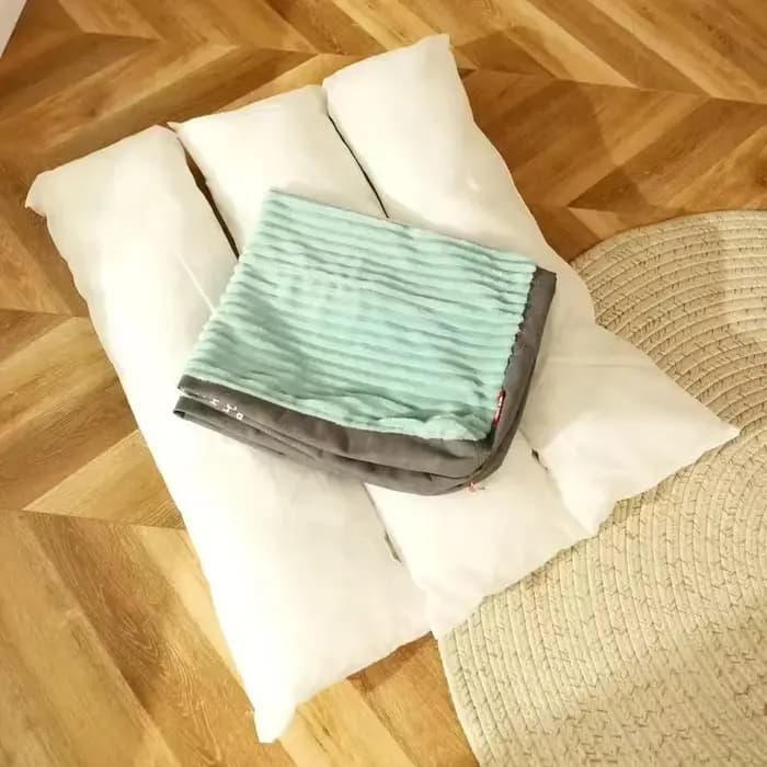 Grand tapis en velours côtelé pour chiens de taille moyenne et grande, lit de couchage surdimensionn