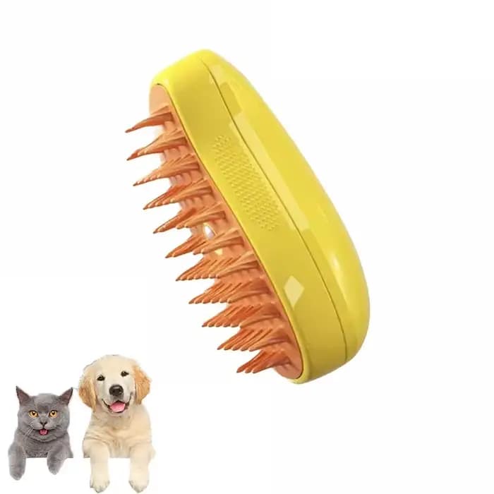Brosse vapeur électrique 3-en-1 pour chat et chien, pulvérisateur de vapeur pour massage et toiletta