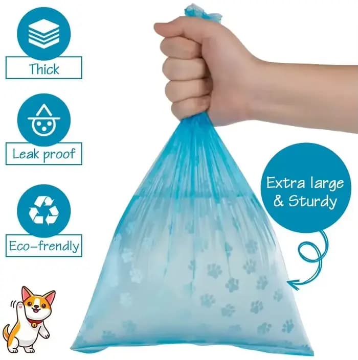 Sacs de merde jetables pour animaux de compagnie, distributeur d'os avec Clip de laisse, fournitures