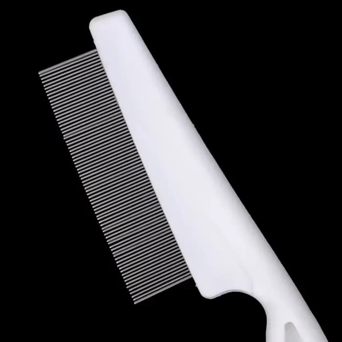 Peigne de perte de poils d'animaux, peigne à puces en acier inoxydable pour chat, chien, confort des