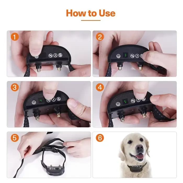 Garde Anti-aboiement pour chien de compagnie, étanche, Auto, Anti-aboiement humain, collier anti-abo