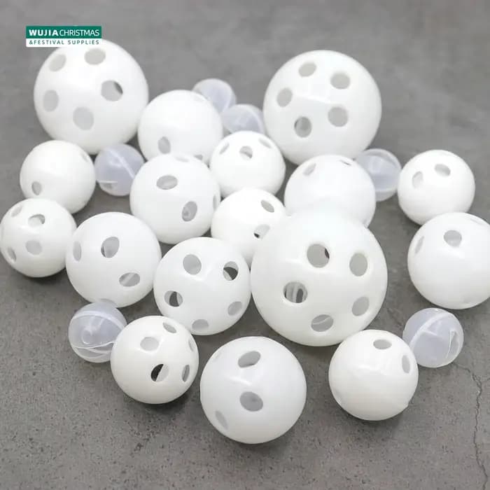 30/50/100 pièces hochet en plastique cloche balle couineur fabricant de bruit insérer chien jouet co