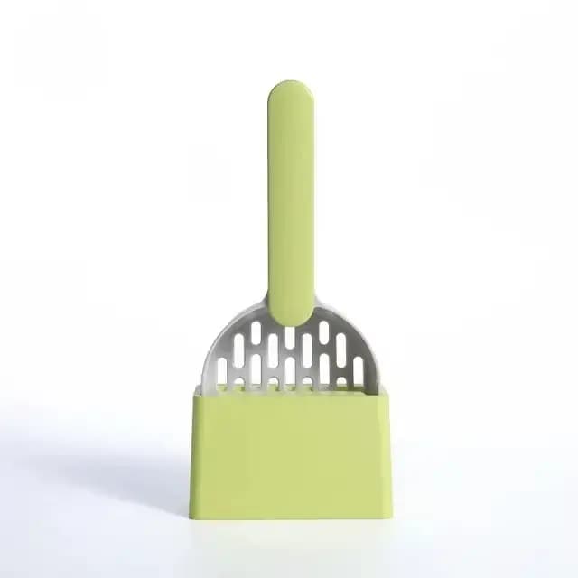 Ensemble de pelle à litière pour chat avec base, manche long, outil de nettoyage des excréments de c