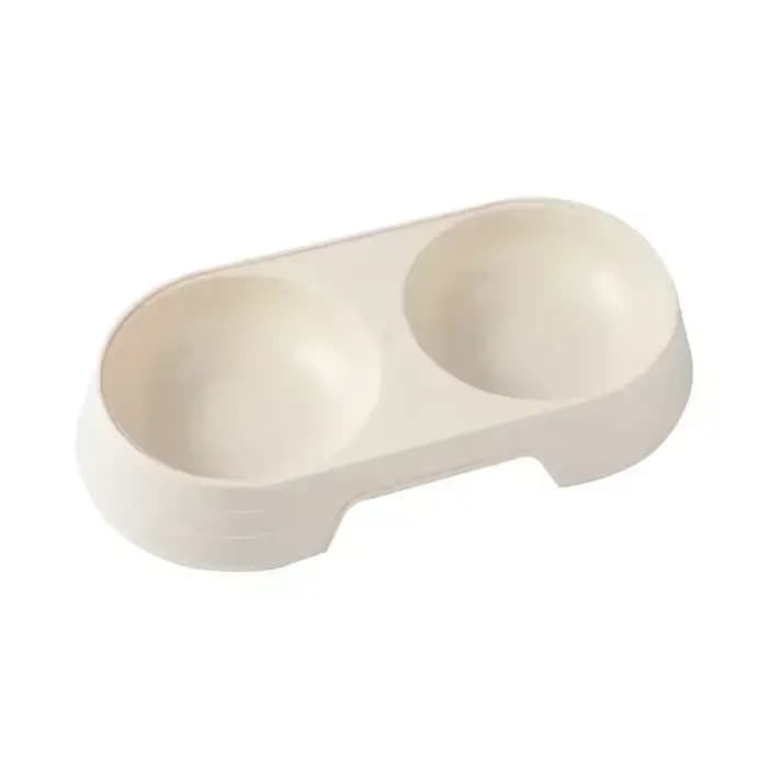 Bol Double pour animaux de compagnie, aliments pour chiens et chats, bol d'alimentation en plastique