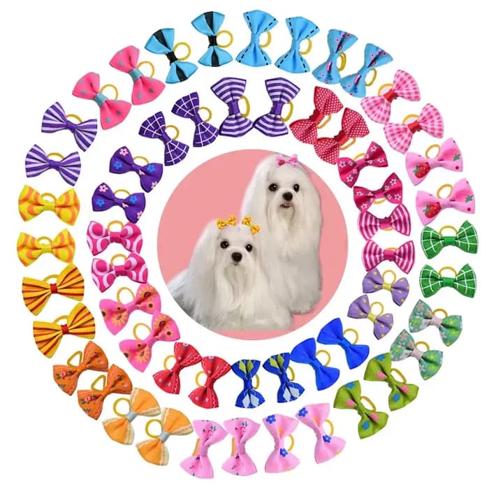 Nœuds de toilettage pour chiens, 10/20 pièces, mélange de couleurs, accessoires pour petits chiens,