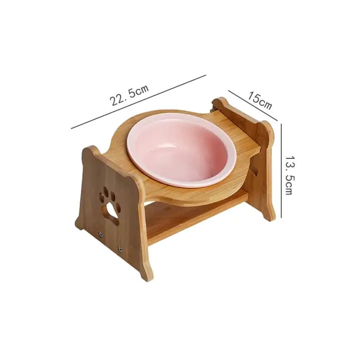 Bol en céramique réglable en hauteur pour chat, chien, chiot, pour nourriture, eau, friandises, acce