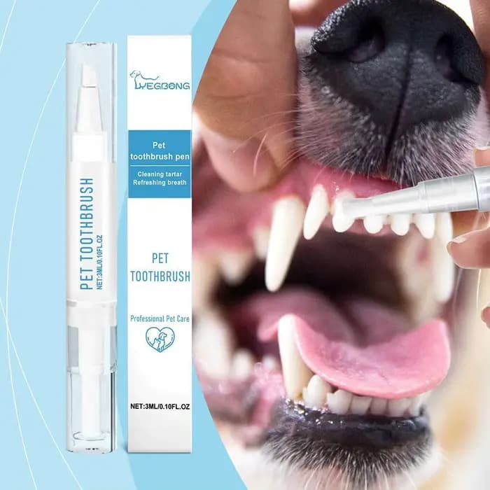 Brosse à Dents pour Animaux de Compagnie, Stylo de Nettoyage des Dents, Haleine Fraîche, Pâte, Toile