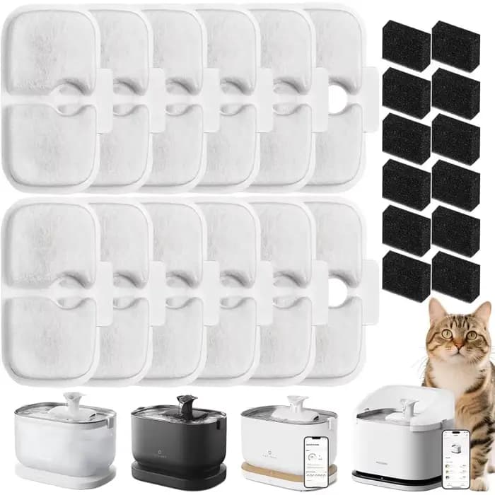 Filtres de remplacement pour fontaine à eau pour chat PETLIBRO PLWF105/PLWF115/PLWF005, fontaine à e