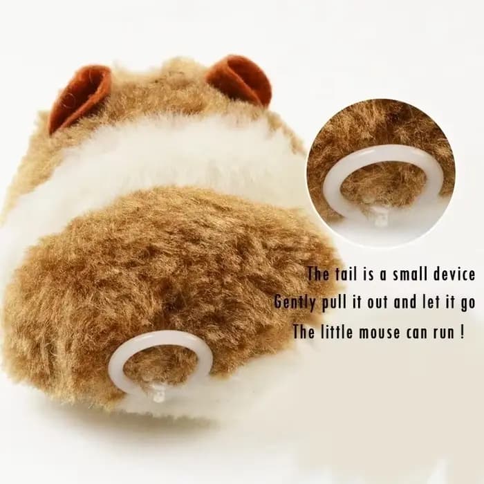 Jouets interactifs en peluche Hamster, Simulation de chaton, souris en peluche de sécurité, jouet mé