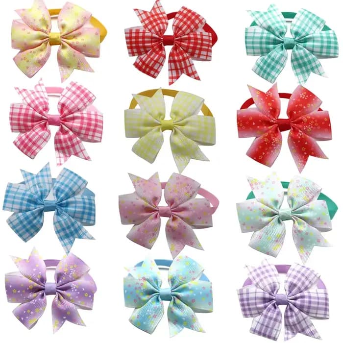 10 pièces été fournitures pour animaux de compagnie chien nœud papillon chien toilettage accessoires