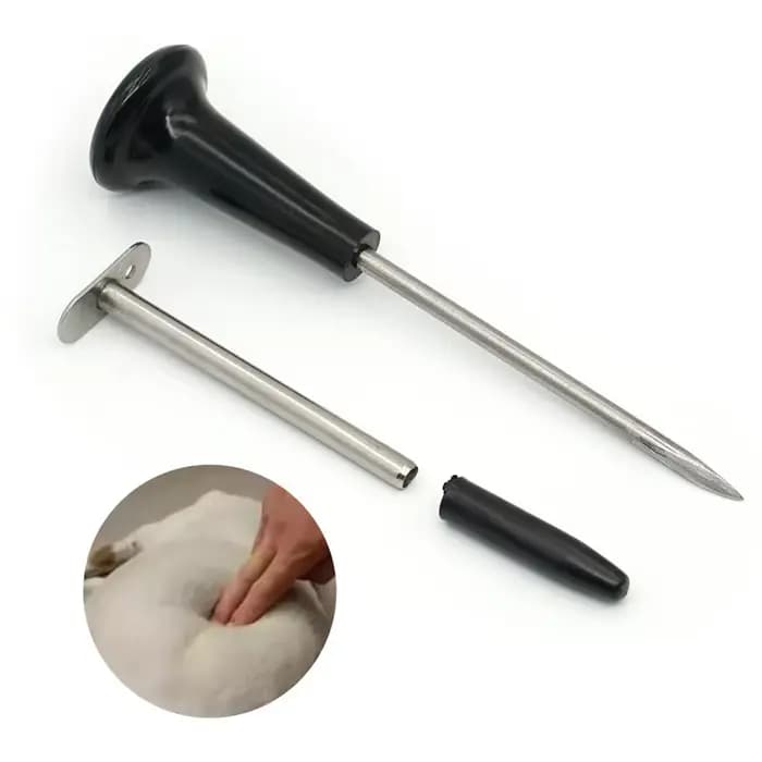 1 ensemble d'aiguilles de dégonflage en acier inoxydable pour bétail, mouton, Rumen, vache, ventre,