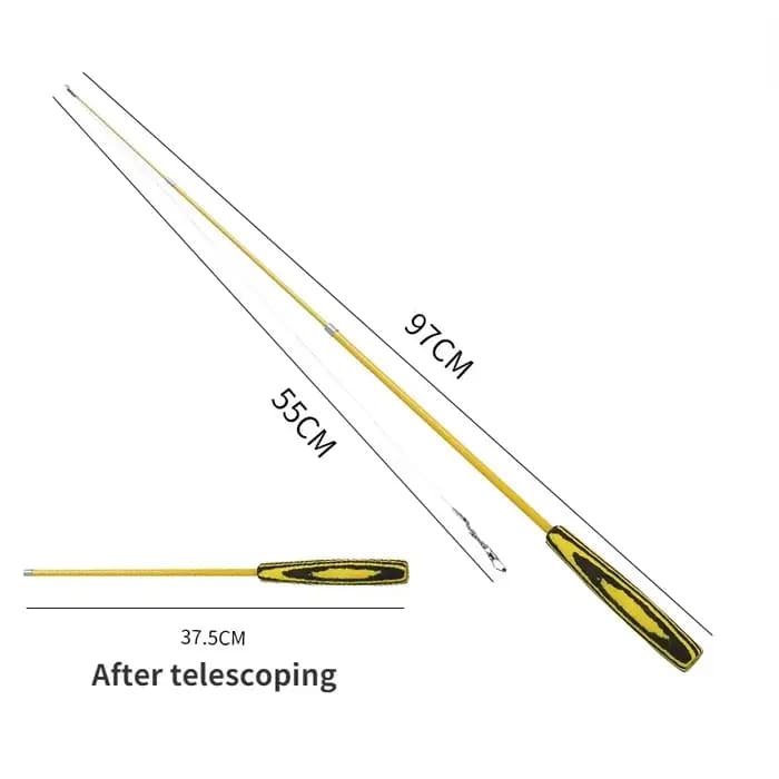 Baguettes de Teaser pour chat, canne à pêche télescopique à trois sections, chaton, attrape-drôle, b