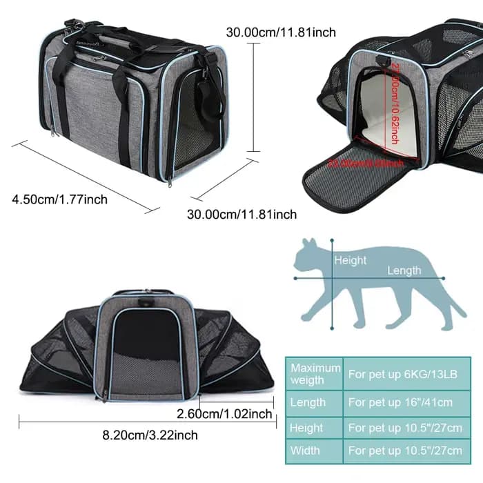 Sac de transport portable pour animaux de compagnie