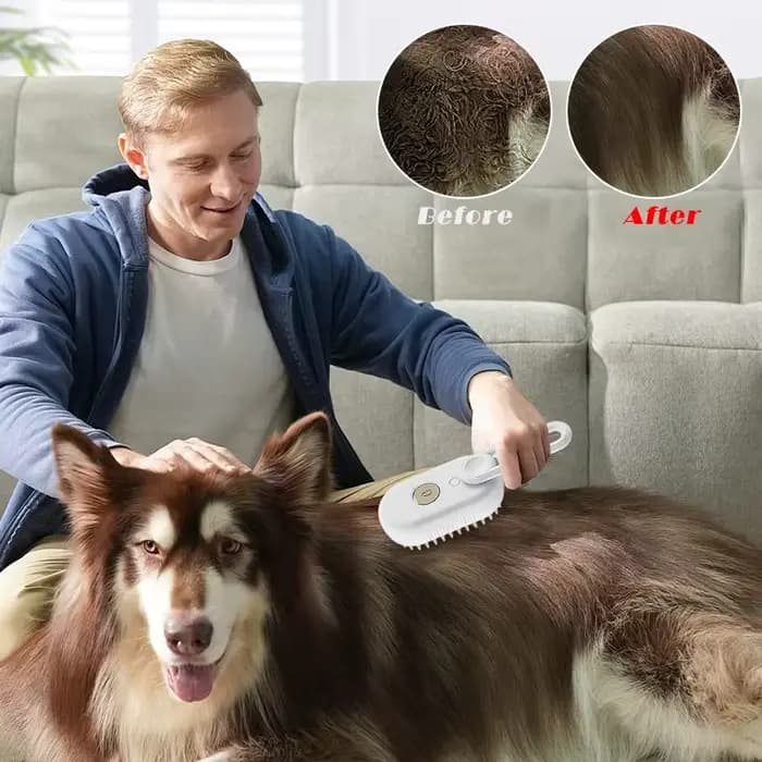 Brosse de massage pour animaux de compagnie