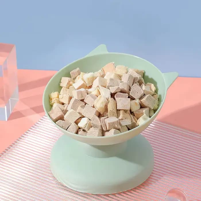 Bol de nourriture pour animaux de compagnie à col haut pour chats et chiens avec protecteur d'inclinaison d'eau plat d'alimentation Anti-basculement