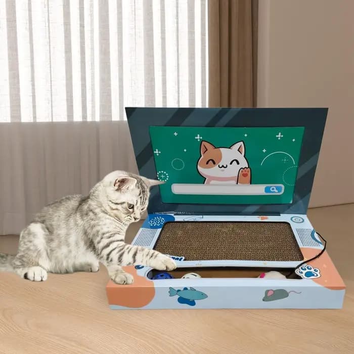Tapis à gratter pliable pour chat