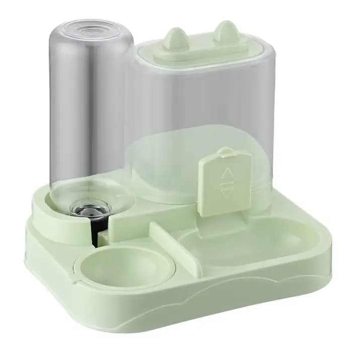 Distributeur automatique de nourriture pour animaux de compagnie grande capacité 2-en-1