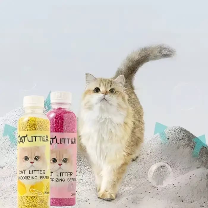Perles désodorisantes pour litière de chat