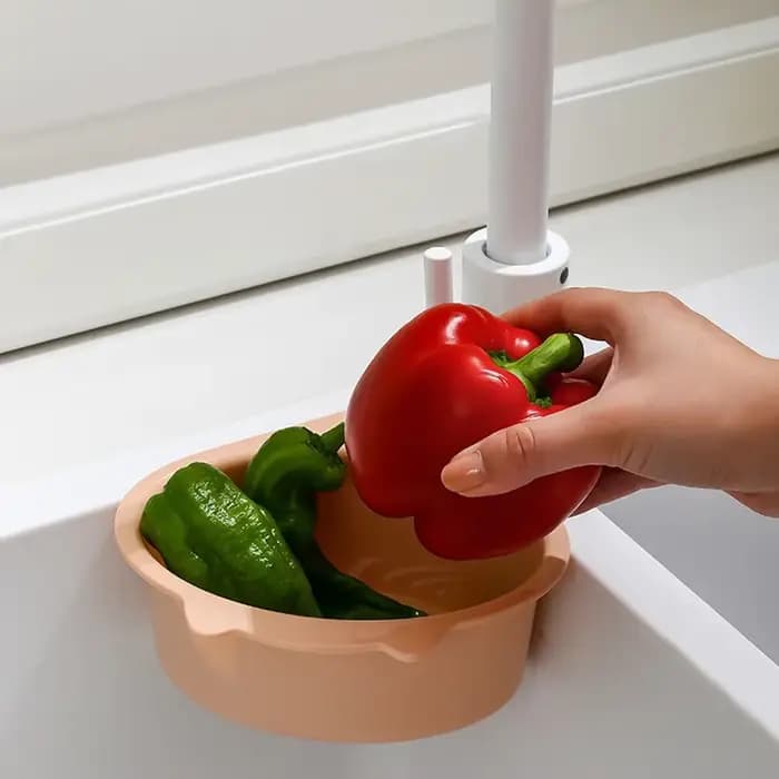 Panier de vidange d'évier de cuisine multifonctionnel en forme de chat