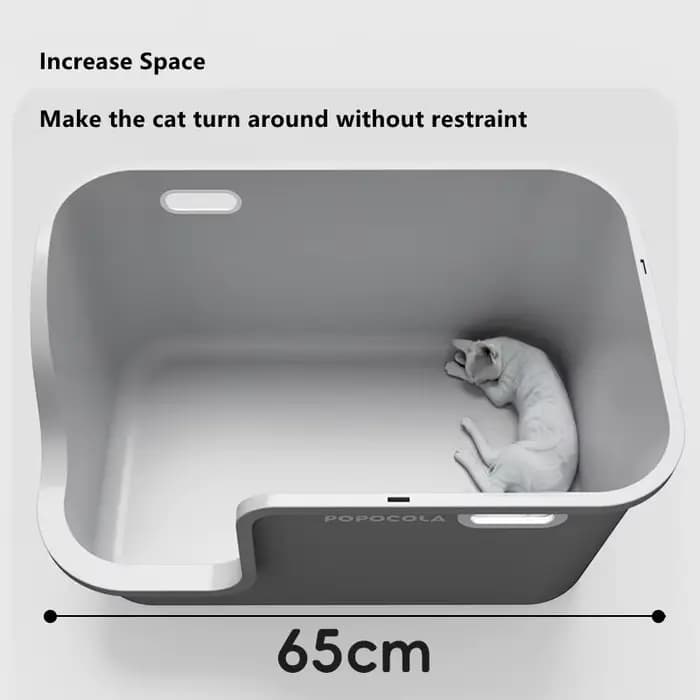 Grands bac à litière pour chat