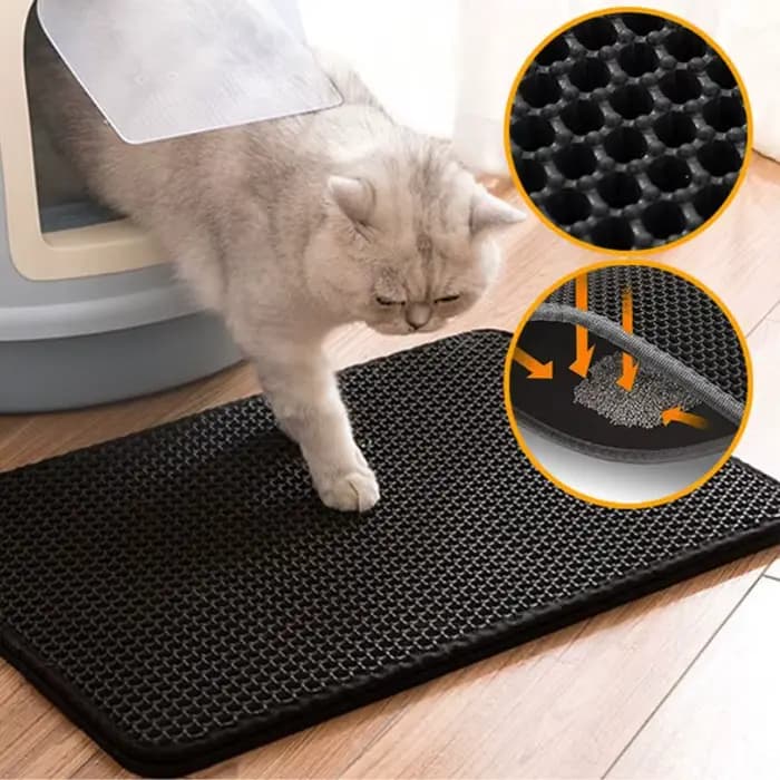 Tapis pour litière de chat