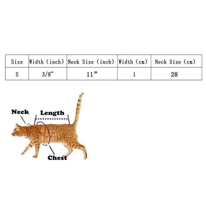 Collier de chat à breloque en forme de cœur et cloche