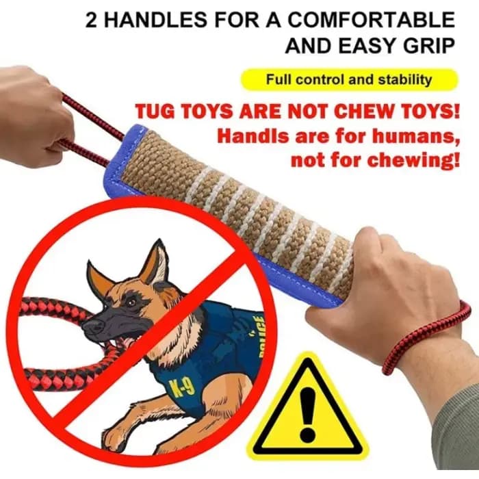 Jouet de traction pour chien en jute