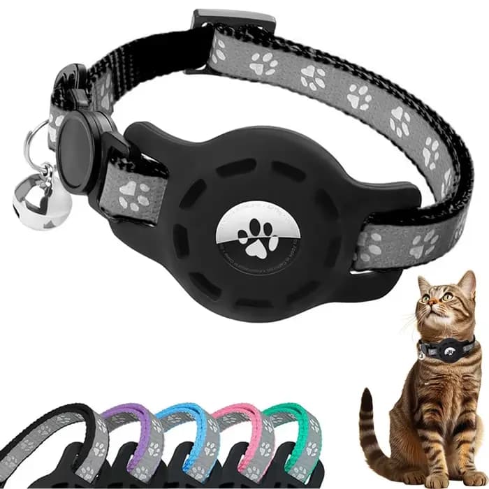 Collier de chat AirTag avec cloches