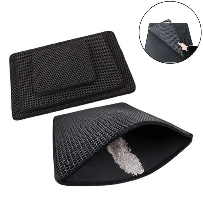 Tapis pour litière de chat