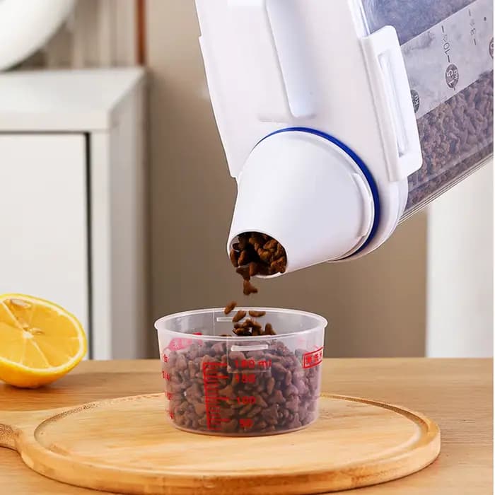 Seau de stockage de nourriture pour chien de 1.5kg/2kg
