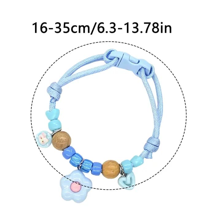 Collier Répulsif Réglable pour Animaux de Compagnie en Bois de Camphre Naturel – Éloigne les Puces