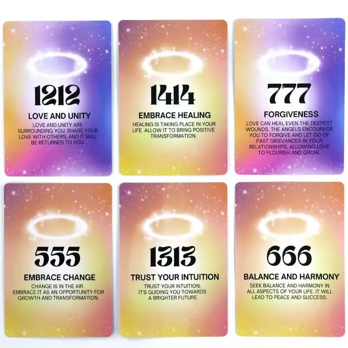Cartes Oracle Numéros d'Anges pour Recevoir une Guidance Divine