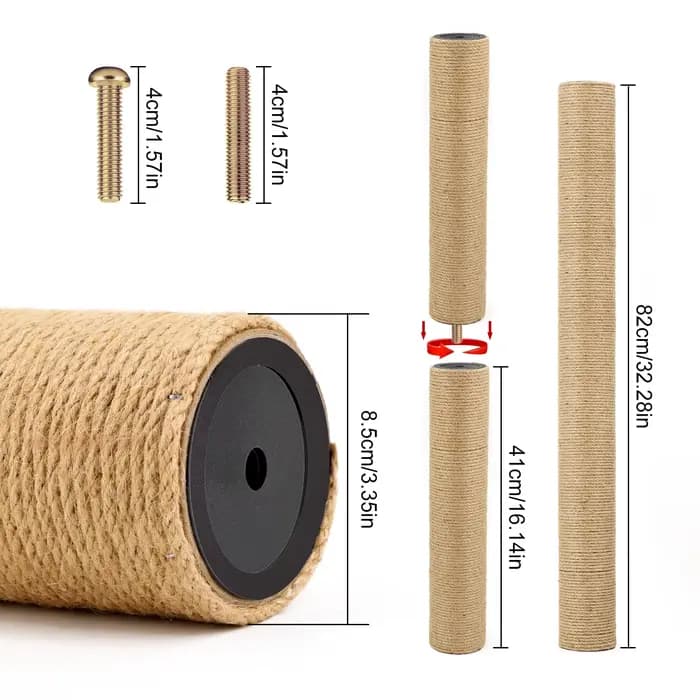 Poteau à gratter de remplacement pour chat