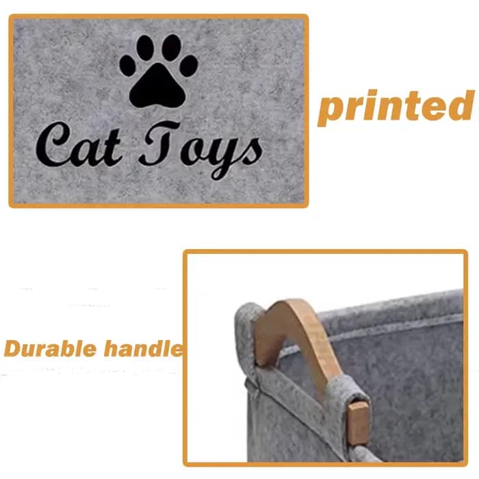 Panier de rangement de fournitures pour chats