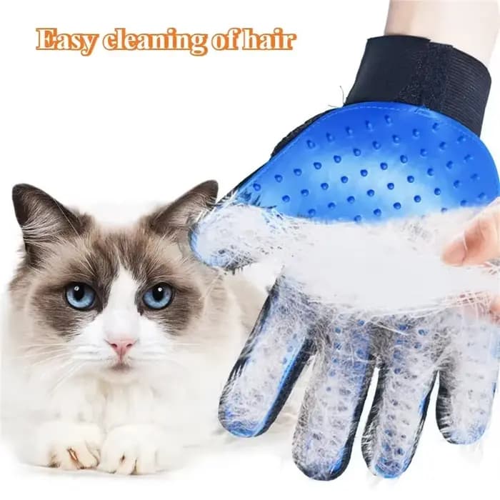 Gants de toilettage pour animaux de compagnie, brosse flottante en caoutchouc pour l'élimination des poils, gant de massage et de nettoyage, peigne pour chats, accessoires et produits pour chats