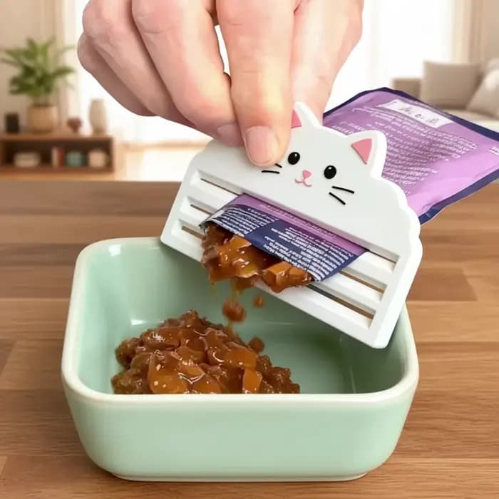 Presse-aliments pour chats / Extrait efficacement les aliments des sacs / Garde