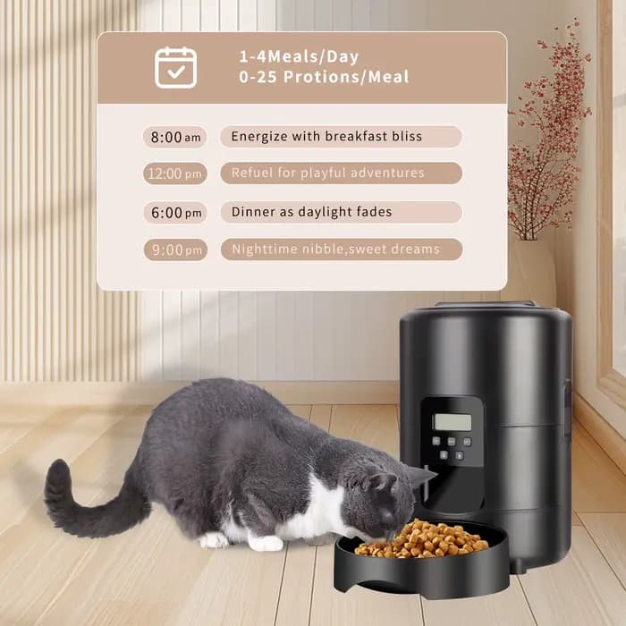 Distributeur automatique de nourriture pour chat 2L