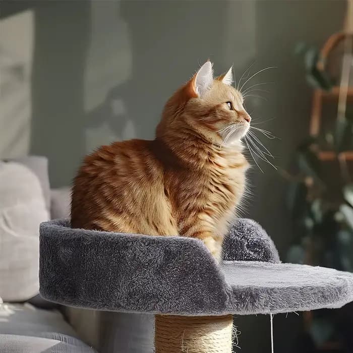 Plateforme de remplacement pour arbre à chat en peluche douce de 35 cm