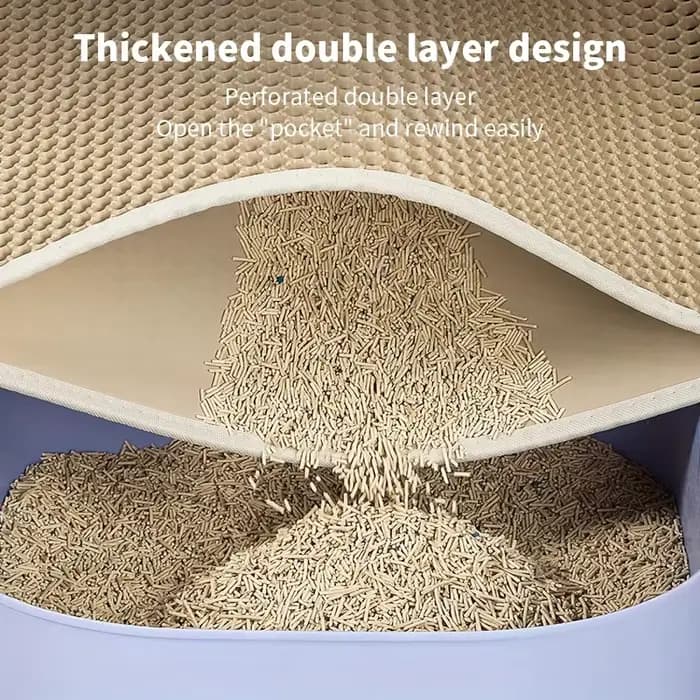 Tapis de litière pour chat de grande taille