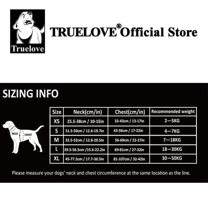 TRUE LOVE harnais pour animaux de compagnie sans traction en Nylon réfléchissant
