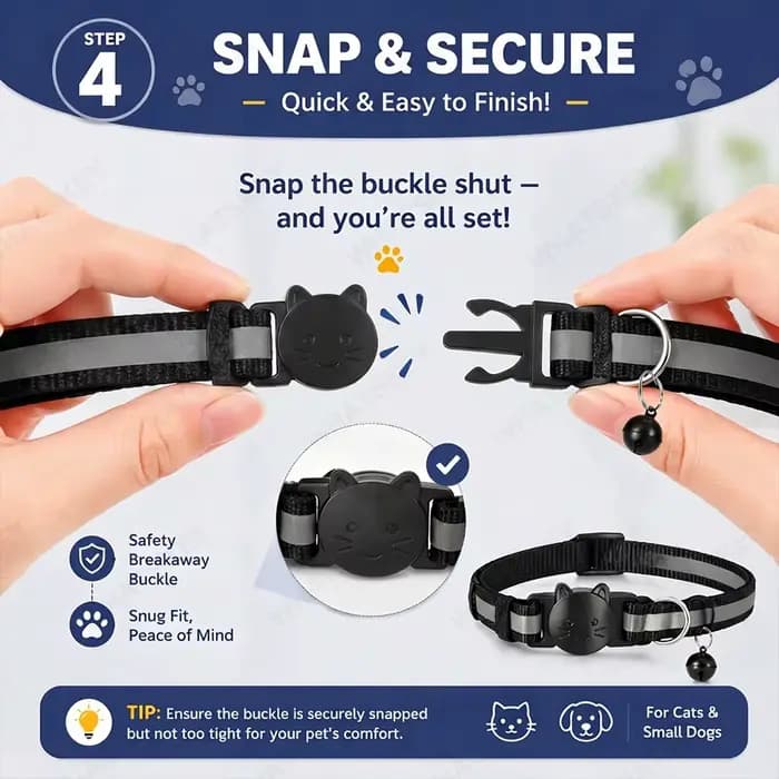 Collier Ajustable pour Animaux de Compagnie avec Traceur GPS Google Find My Android - Kits de Localisation