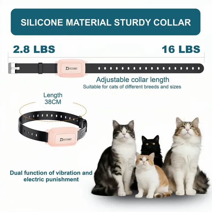 YHLC Collier anti-miau pour chat 800 m