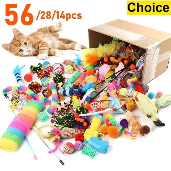 Pack mixte de jouets pour chats